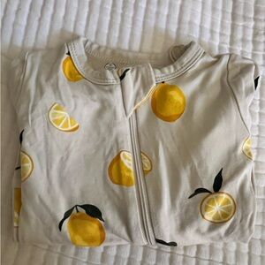 Kyte Baby Zipper Romper in Lemon NWT
